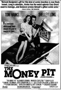 THE MONEY PIT- Newspaper ad. March 31, 1986.