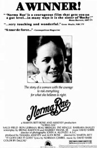 NORMA RAE- Newspaper ad. March 13, 1979.