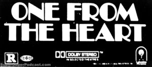 ONE FROM THE HEART- Newspaper ad. March 22, 1982.