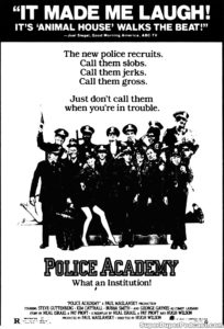 POLICE ACADEMY- Newspaper ad. March 28, 1984.