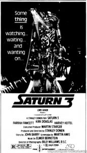 SATURN 3- Newspaper ad. March 16, 1980.