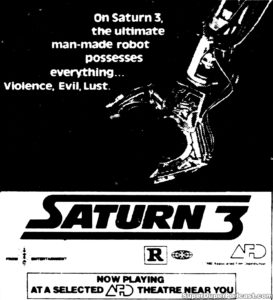 SATURN 3- Newspaper ad. March 18, 1980.