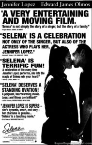 SELENA- Newspaper ad. March 28, 1997.
