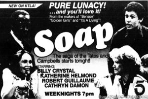 SOAP- KTLA television guide ad. March 31, 1986.