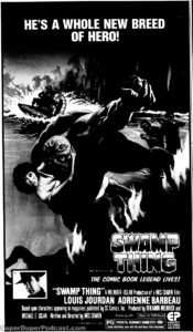 THE SWAMP THING- Newspaper ad. March 19, 1982.