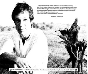 THE THORN BIRDS- ABC newspaper ad. March 25, 1983.