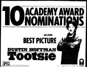 TOOTSIE- Newspaper ad. March 28, 1983.