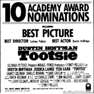 TOOTSIE- Newspaper ad. March 30, 1983.