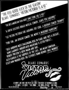 VICTOR VICTORIA- Newspaper ad. March 22, 1983.