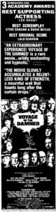 VOYAGE OF THE DAMNED- Newspaper ad. March 8, 1977.