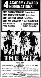 THE WIZ- Newspaper ad. March 23, 1979.