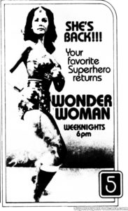 WONDER WOMAN- KTLA television guide ad. March 22, 1981.