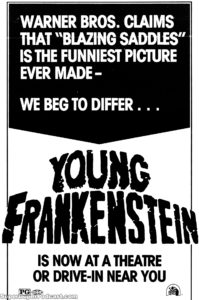 YOUNG FRANKENSTEIN- Newspaper ad. March 26, 1976.
