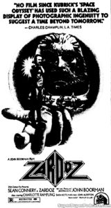 ZARDOZ- Newspaper ad. March 10, 1974.