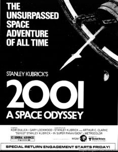 2001 A SPACE ODYSSEY- Newspaper ad. April 21, 1980.
