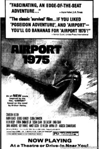 AIRPORT 1975- Newspaper ad. April 4, 1975.