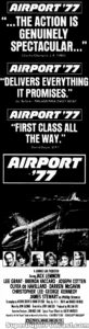 AIRPORT '77- Newspaper ad. April 19, 1977.