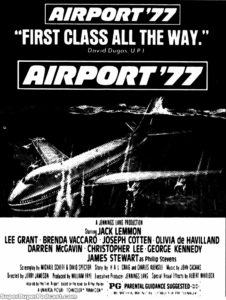 AIRPORT '77- Newspaper ad. April 25, 1977.
