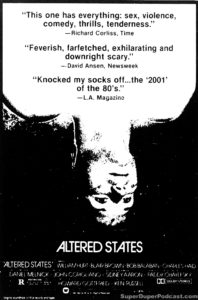 ALTERED STATES- Newspaper ad. April 6, 1981.