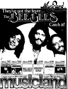 THE BEE GEES- Newspaper ad. April 23, 1978.