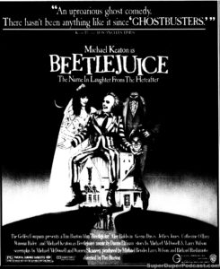 BEETLEJUICE- Newspaper ad. April 17, 1988.
