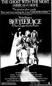 BEETLEJUICE- Newspaper ad. April 23, 1988.
