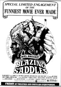 BLAZING SADDLES- Newspaper ad. April 15, 1979.