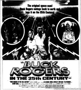 BUCK ROGER SIN THE 25TH CENTURY- Newspaper ad. April 12, 1979.