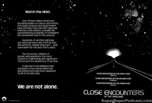 CLOSE ENCOUNTERS OF THE THIRD KIND- Newspaper ad. April 10, 1977.