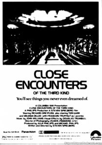 CLOSE ENCOUNTERS OF THE THIRD KIND- Newspaper ad. April 8, 1978.