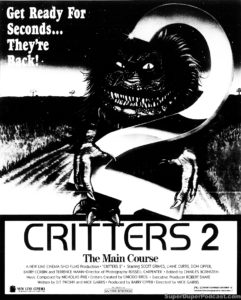 CRITTERS 2- Newspaper ad. April 24, 1988.