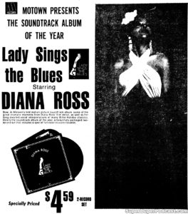 DIANA ROSS- Newspaper ad. APRIL 2, 1973.