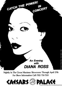 DIANA ROSS- Newspaper ad. April 4, 1983.