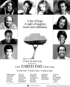BETTE MIDLER- EARTH DAY SPECIAL ABC television guide ad. April 22, 1990.