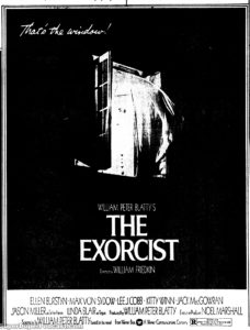 THE EXORCIST- Newspaper ad. April 6, 1974.