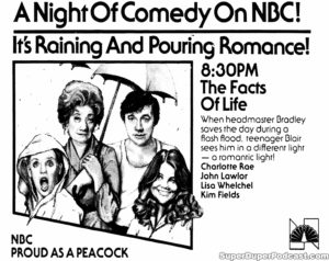THE FACTS OF LIFE- NBC television guide ad. April 11, 1980.