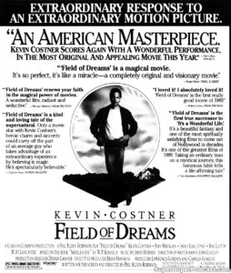 FIELD OF DREAMS- Newspaper ad. April 16, 1989.