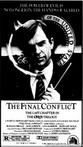 OMEN III THE FINAL CONFLICT- Newspaper ad. April 14, 1981.