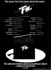 FM- Original soundtrack newspaper ad. April 25, 1978.