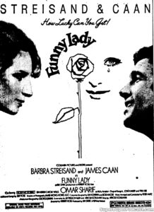 FUNNY LADY- Newspaper ad. April 11, 1975.
