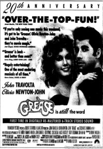 GREASE- Newspaper ad. April 14, 1998.