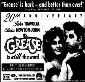 GREASE- Newspaper ad. April 21, 1998.