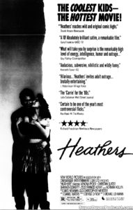 HEATHERS- Newspaper ad. April 1, 1989.