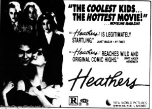 HEATHERS- Newspaper ad. April 20, 1989.