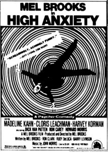 HIGH ANXIETY- Newspaper ad. April 4, 1978.