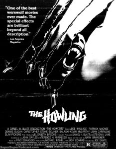 THE HOWLING- Newspaper ad. April 10, 1981.