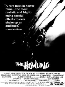 THE HOWLING- Newspaper ad. April 27, 1981.