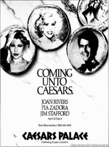 JOAN RIVERS- Newspaper ad. April 25, 1986.
