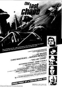 THE LAST CHASE- Newspaper ad. April 20, 1981.