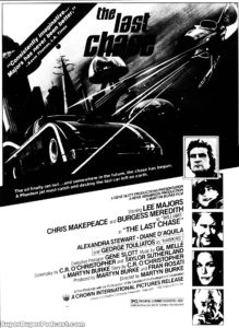 THE LAST CHASE- Newspaper ad. April 24, 1981.